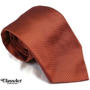 THOMAS PINK Orange  SILK MEN'S Neck Tie 3.75" X 55.5"